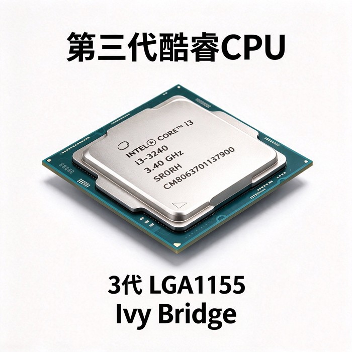 第3代酷睿i3-3240双核四线程CPU