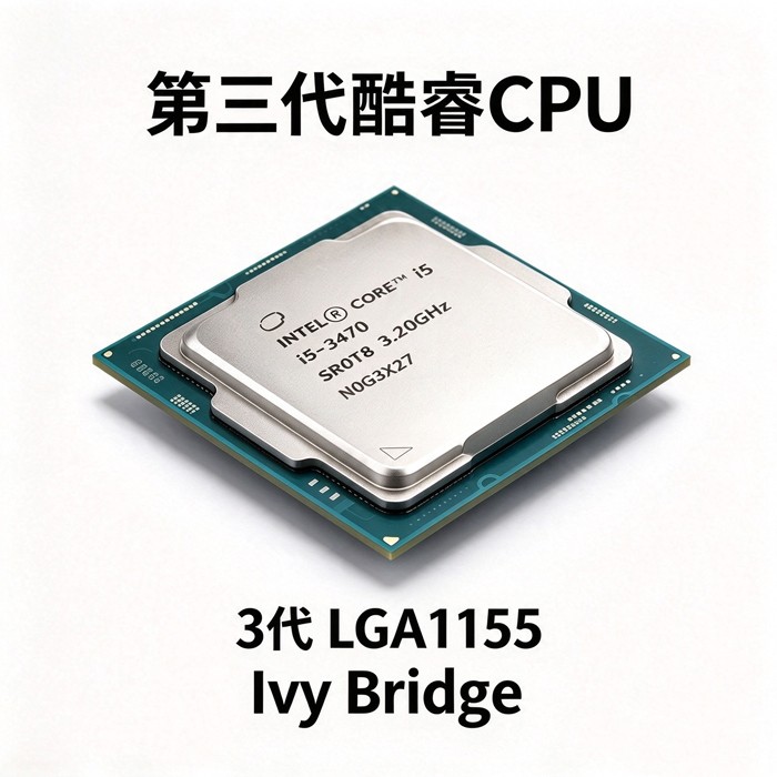 第3代酷睿i5-3470四核四线程CPU